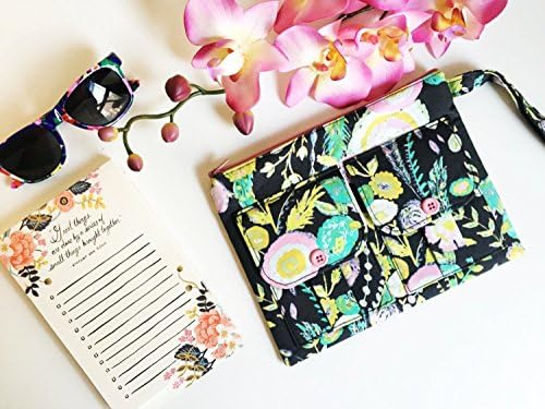 Floral Wallet Wristlet, Smartphone Wristlet, Gray Wristlet Purse, Large Wristlet, Wallet Purse, Wrist Wallet