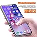iPhone X Screen Protector Edge to Edge [2-Pack], Anti Blue Light Ray Glare Full Coverage Tempered Glass Screen Protector Film for Apple iPhone X iPhone 10 [Black 5.8’’] 3D Touch Compatible