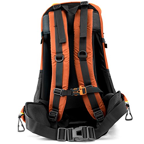 45L Internal Frame Hiking and Camping Daypack Backpack with Ripstop