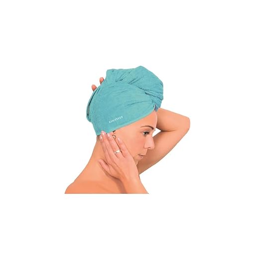 Schiesser Frottier Turban Haartrockentuch, Farbe:türkis