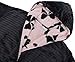 Simplicity Women's Soft Plush Hoodie Bathrobe Kimono Robe with Hoodie,Black,One Size