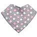 Baby Bandana Drool Bibs, 4 Pack Pink Leakproof Burp Cloth Soft Absorbent Cotton