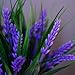 VGIA Modern Artificial Potted Plant for Home Decor Lavender Flowers and Grass Arrangements Tabletop Decoration