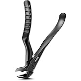 BEZOX Toenail Clippers for Seniors – Upgraded Long Handled Curved Head Toe Nail Clippers for Thick Nails for Elderly - Black