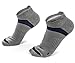 Wanderlust Low Cut Compression Socks – Unix Cotton Socks - Gray and Blue.