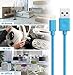 Quntis iPhone Charger Lightning Cable, 3Pack 6.5FT Lightning to USB A Cable Cord MFi Certified Compatible with iPhone Xs Max XR X 8 Plus 7 Plus 6 Plus 5s SE iPad Pro iPod Airpods and More, Blue