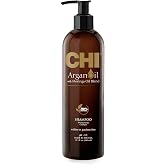CHI Argan Oil Shampoo, Restores Moisture, 11.5 Oz | Helps Rejuvenate Dry, Damaged Hair &amp; Enhances Strength, Sulfate, Paraben, &amp; Cruelty-Free