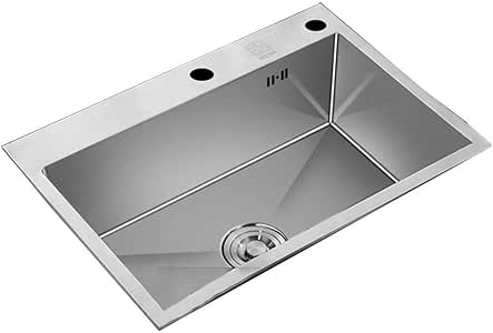 Fregadero de cocina GQQ, fregadero de acero inoxidable, tamaño grande