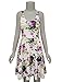 TAM WARE Womens Casual Fit and Flare Floral Sleeveless Dress TWCWD054-WHITEPURPLE-US L
