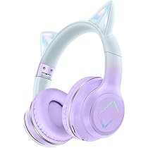 Amazon.com: LiberIntone Kids Bluetooth Headphones,Cat Ear