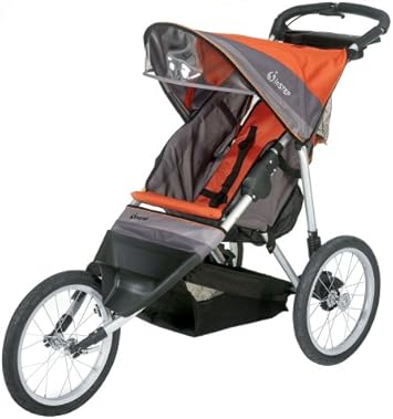 red jogging stroller