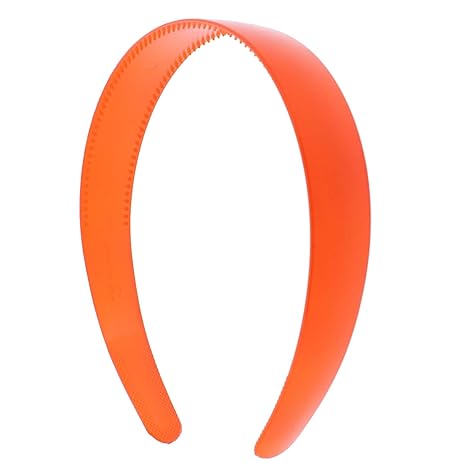 Orange 1 Inch Plastic Hard Headband 