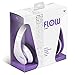 Sentey Flow LS-4223 Foldable Headphone with Detachable 3.5mm Audio Cable and in-line Microphone, White/Purple