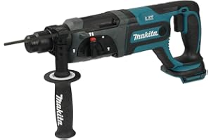 Makita 18V LXT 15/16" Rotary Hammer, 3-Mode, Torque Limiter, Rubber Joint, 40 Angle Bit Positions, Quick-Change Chuck, Soft G