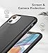Humixx Shockproof Series iPhone 11 Case | 16FT Military Grade Drop Protection | Advanced Impact Polyone Material Textured PC Back Protective Cover with Soft Bumper for Apple iPhone 11 Black 6.1 Inch