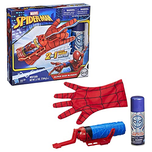 Marvel SpiderMan Super  Slinger, 2In1 Shoots s or Water