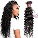UNice Hair Icenu Series Brazilian Deep Wave Human Hair 1 Bundle Unprocessed Remy Human Hair Weave Extensions Natural Color 16inch