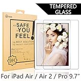BTGGG iPad Air 2 Screen Protector, 0.3mm / 2.5D Round Edge Tempered Glass Screen Protector for iPad Air / iPad Air 2 / iPad Pro 9.7'' [Anti-fingerprint HD Easy Installation]