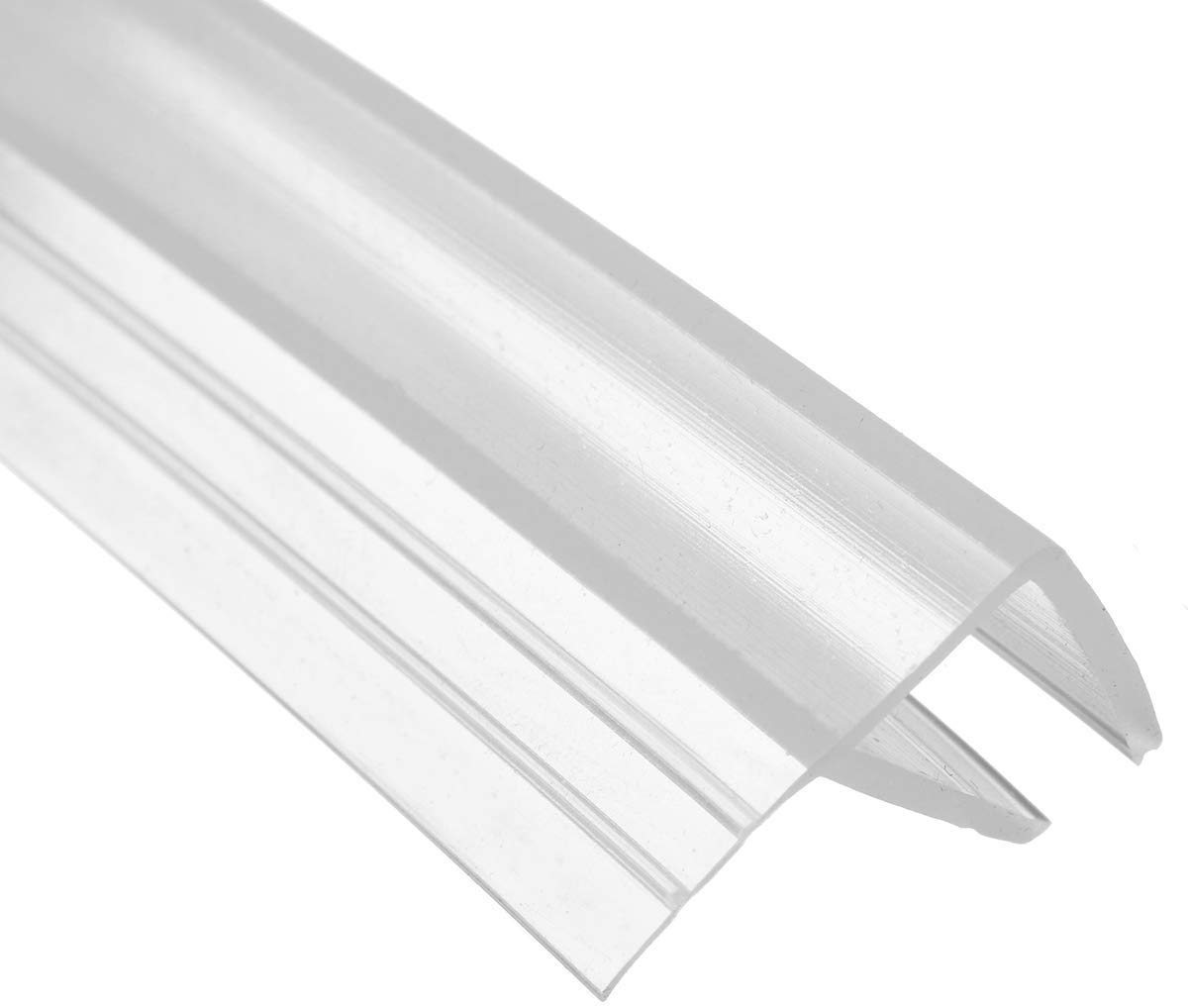 F Shape Shower Door Seal 200cm Waterproof Glass Door Seal for 10mm Glass Thickness