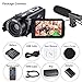 Full HD Camcorder 1080p Digital Camera 30FPS Video Camera for Youtube Vlogging Camera with Microphone and Remoter