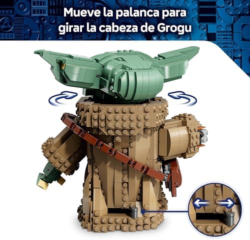 Star Wars 75446 Grogu (Aprendiz de Mandaloriano) Figura de Juguete - Maqueta para Exponer con Armadura de Beskar para la Decoración del Dormitorio Infantil - Regalo para Niños y Niñas de 10+ Años