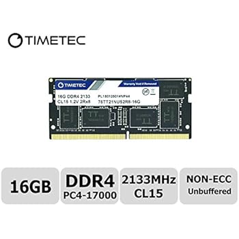 Timetec Hynix IC 16GB DDR4 SODIMM for Intel NUC KIT/Mini PC/HTPC/NUC Board 2133MHz PC4-17000 Non ECC Unbuffered 1.2V CL15 Dual Rank 260 Pin Memory Ram Upgrade(16GB)