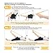 Waitiee 2Pcs Padded Workout Straps Best Fitness Equipment Frog Toe/Foot Sole Training 2Pcs Soft Silicone Gel Two Toes Separators