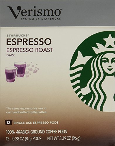 Starbucks Verismo Espresso Roast Espresso, 72 Pods