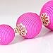 VK Accessories Thread Ball Dangle Earrings Thread Dangle Earrings Soriee Drop Earrings (3 pairs 02)
