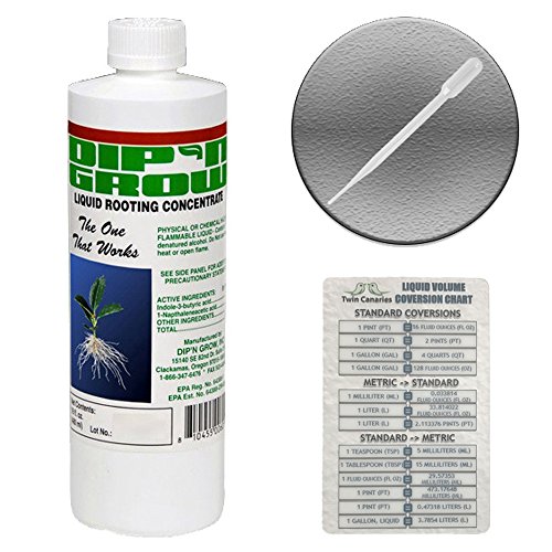 DIP N GROW ROOTING CONCENTRATE + Twin Canaries Chart & PIPETTE - 1 PINT DIP N GROW ROOTING CONCENTRATE + Twin Canaries Chart & PIPETTE - 1 PINT