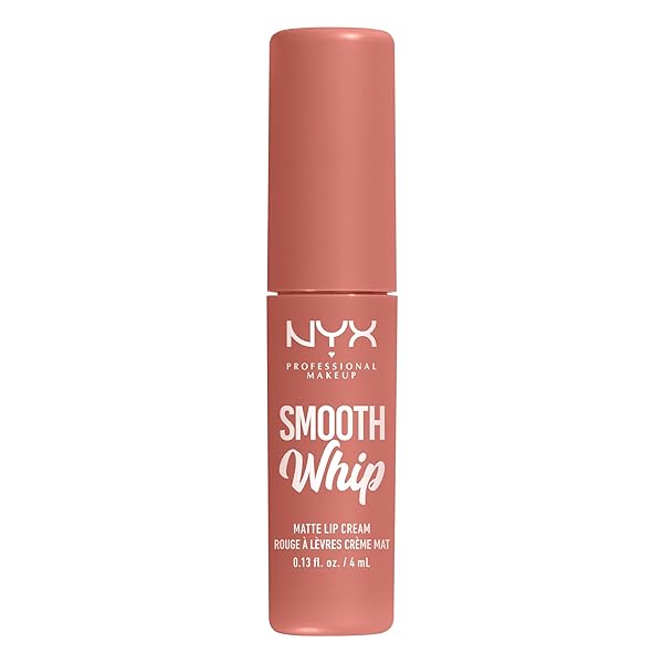 NYX PROFESSIONAL MAKEUP SMOOTH WHIP MATTE LIP CREAM, LONG LASTING, MOISTURIZING, VEGAN LIQUID LIPSTICK – CHEEKS (SOFT PINKY NUDE)