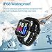 Amerzam Smart Watch for Android iOS Phones，Activity Fitness Tracker Waterproof with Heart Rate Monitor Sleep Tracker Step Counter for Women and Men