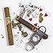 Perfect Pregame Cigar Flask Gift Set - 2 Cigar Holder and 2 Oz Stainless Steel Flask Combo - Includes Cigar Cutter and Funnel - Great Groomsmen Flask