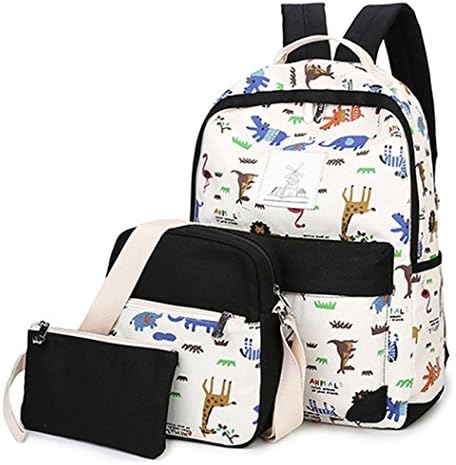 Tiezy Casual Knapsack for Teenage Girls School Bags Bookbag/Satchel Black