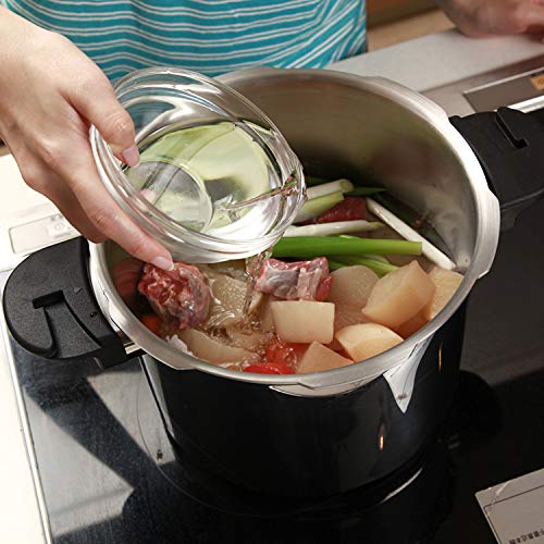 BUFFALO Stainless Steel Pressure Cooker QCP408, 8Quart pressure canner, stovetop pressure