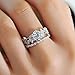 TraveT Women Girls Diamond Leaves Crystal Zircon Ring Jewelry