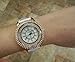 New Arrival ~ Fashion Round Case Quartz Watch Wristwatch Timepiece with Rhinestones Decor for Lady Female - White