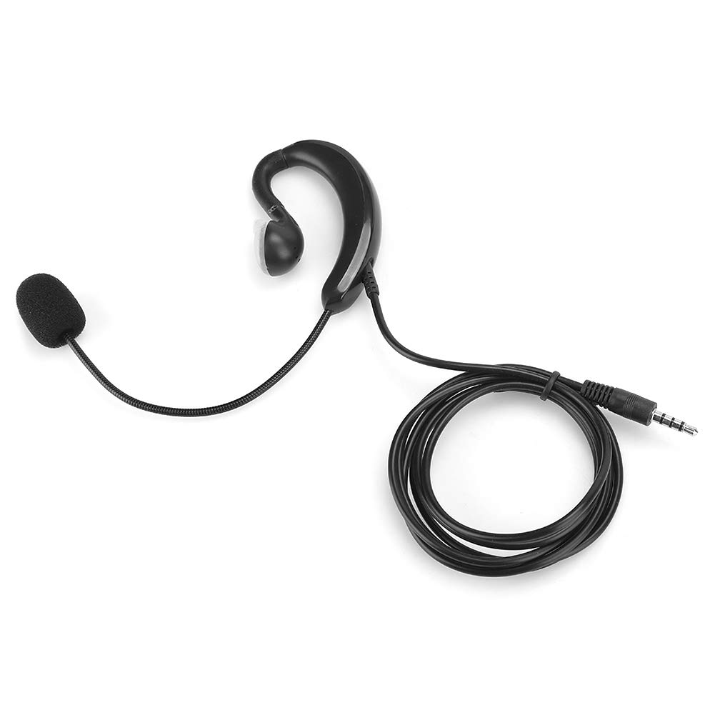 Single Side Earbud Headphones, 3.5MM Mobile Phone Headset with Microphone, Earhook Headphones Wired Earbuds, Suitable for Business/Office/Sports