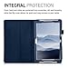 kwmobile Case Compatible with Acer Iconia One 10 (B3-A30) - Slim PU Leather Tablet Cover with Stand Feature - Dark Blue