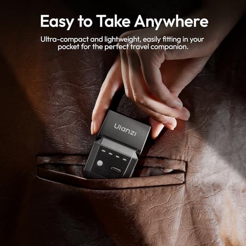 ULANZI SL03 Camera Mini Flash Speedlite with Video Light, GN8 6500K External Flash 90° Angle Adjustable Speedlite Compatible with Sony/Canon/Fuji/Nikon DSLR, Universal Single Contact Hot Shoe Mount