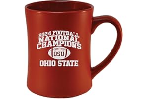 R.F.S.J. Ohio State Buckeyes 2024 NCAA National Championship Red Collector's 16 oz mug Deep Sandblast Etched