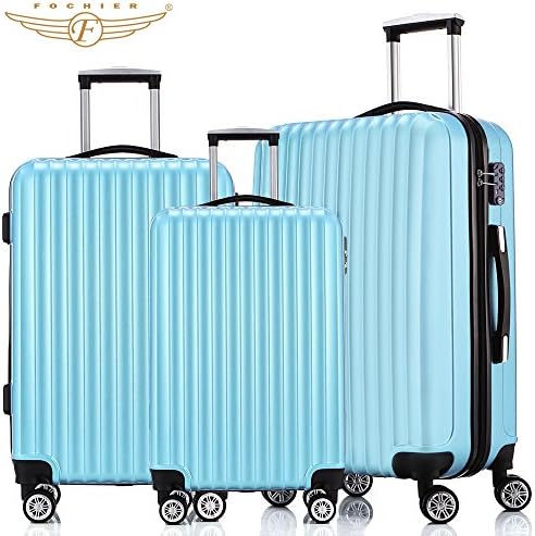 Fochier Luggage 3 Piece Spinner set With TSA Lock