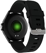 Harry Lime Black Smart Watch Silver Bezel iOS Android GPS Music Control Heart view 3