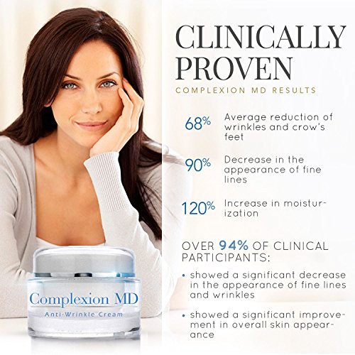 Complexion MD Advanced AntiWrinkle Cream Clinically Tested MultiPeptide with Hyaluronic Acid