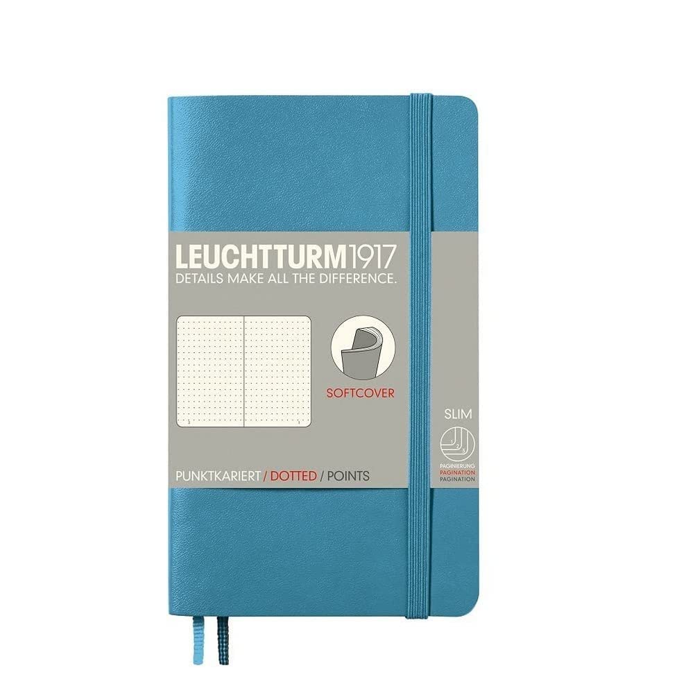Leuchtturm 1917 Notebook softcover Dotted Pocket (A6) Nordic Blue