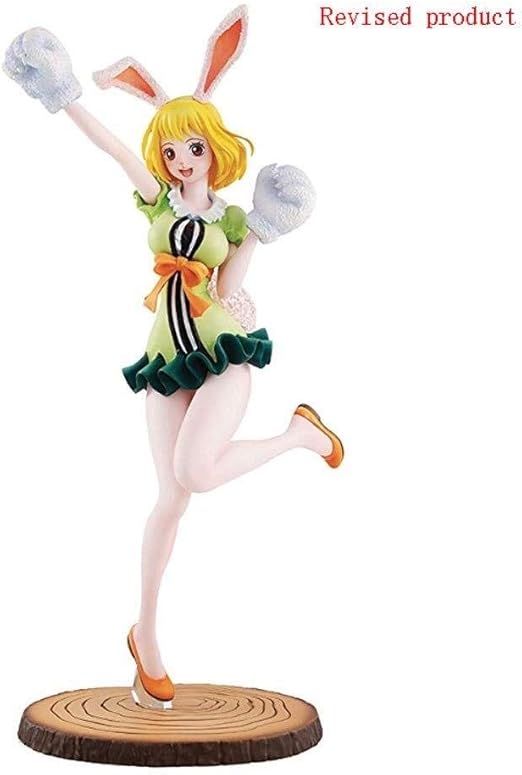 Amazon Co Jp ワンピースのフィギュアグリーンスカートバニーガールキャロットアクションフィギュアアニメキャラモデルの9 8インチ ホーム キッチン