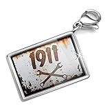 Clip on Charm & Bracelet Set Rusty old look car