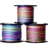 Sougayilang-500m547Yards-4-Strands-12lb-72lb-Multifilament-Pe-Superbraid-and-Braided-Fishing-Line-Grey-Yellow-Black-Green-Multicolor