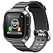 Caramote Compatible for Versa Bands with Case, Resilient Protective Case with Accessory Strap Compatible for Versa Fit bit Versa/Versa Lite/Versa SE/Versa 2 Smart Fitness Watch (Black)