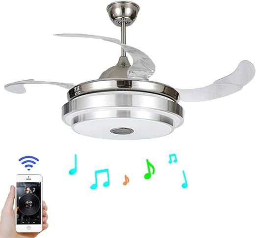 Fine Maker 42 Modern Ceiling Fan With Light Led Integration